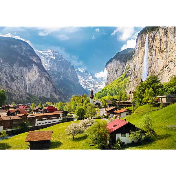 Trefl Red 3000 Piece Puzzle -  Lauterbrunnen, Switzerland