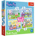 Trefl 4 in 1 (12, 15, 20, 24 Piece) Puzzle - Peppa Pig's Holiday Recollection