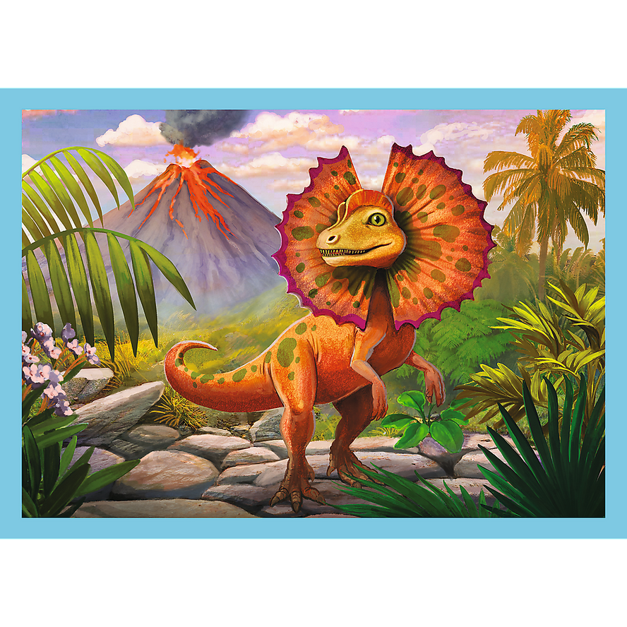 Trefl Preschool 4 in 1 Puzzle - Unique dinosaurs