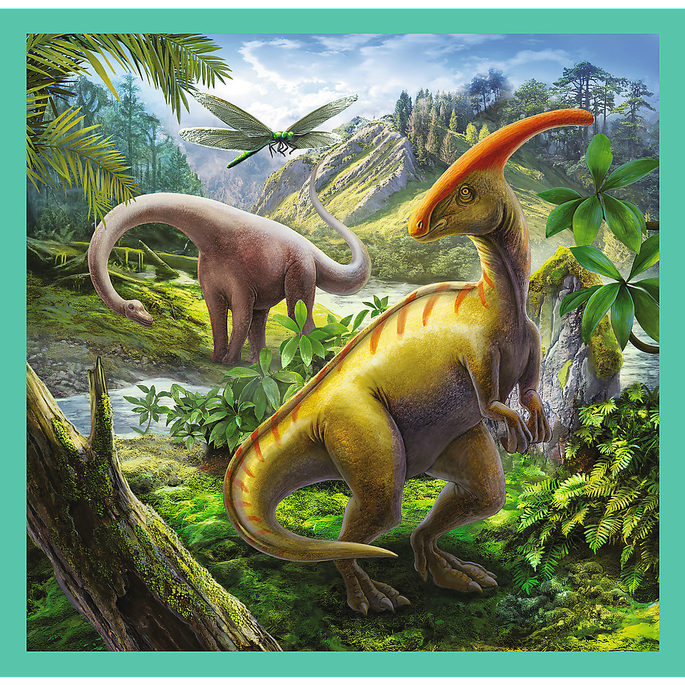 Trefl Preschool 3 in 1 Puzzle - The extraordinary world of dinosaur