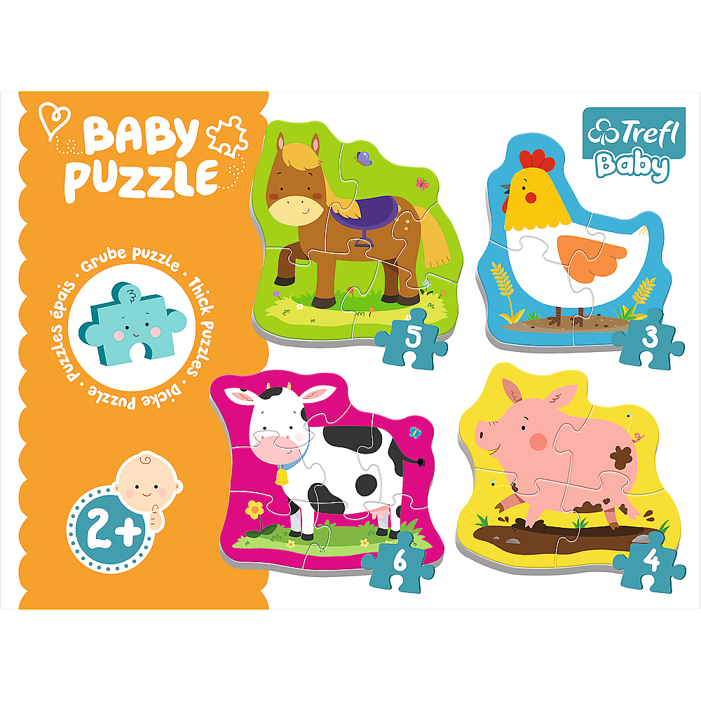 Trefl Baby Classic Puzzle - Animals on the Farm