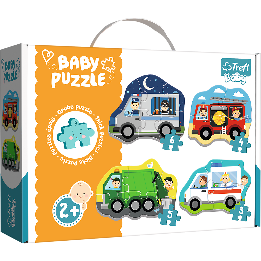 Trefl Baby Classic Puzzle - Vehicles and Jobs