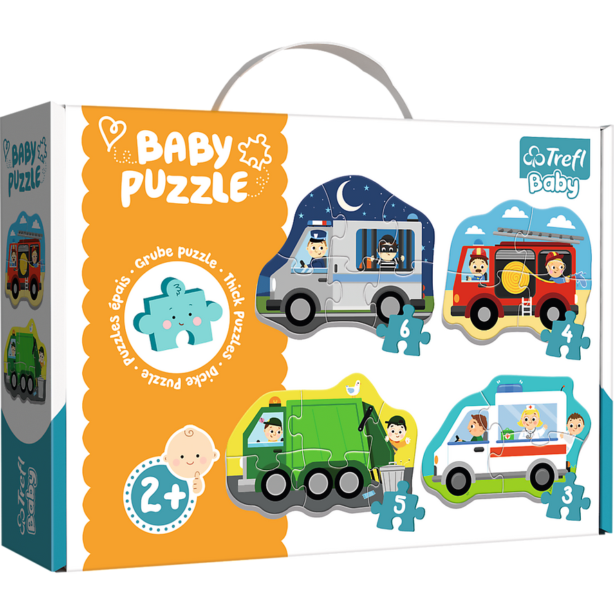 Trefl Baby Classic Puzzle - Vehicles and jobs