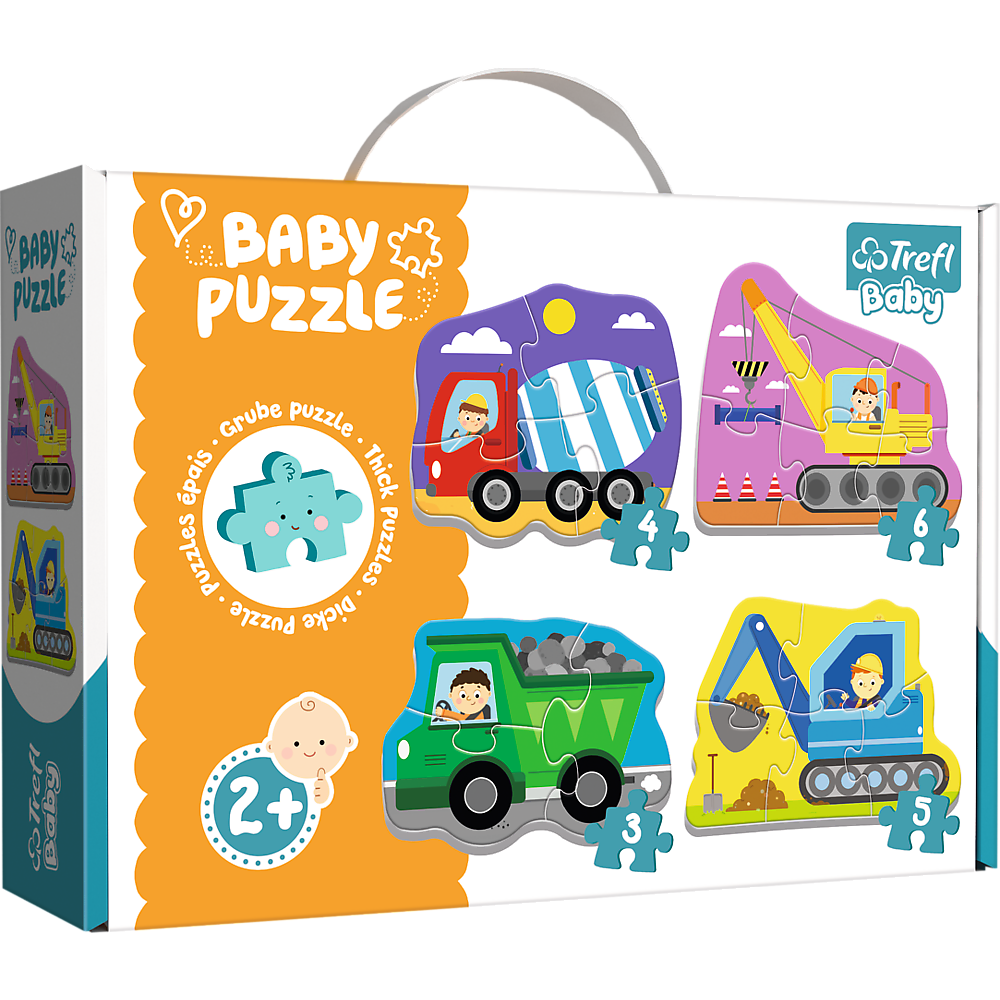 Trefl Baby Classic Puzzle - Vehicles on the Construction Site