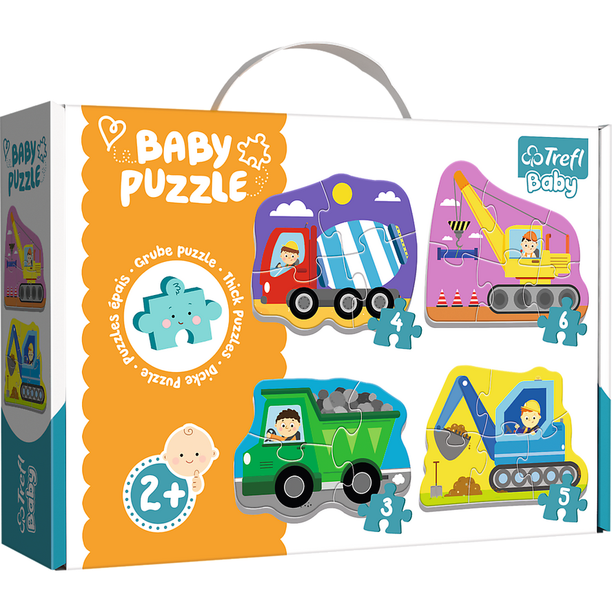 Trefl Baby Classic Puzzle - Vehicles on the construction site