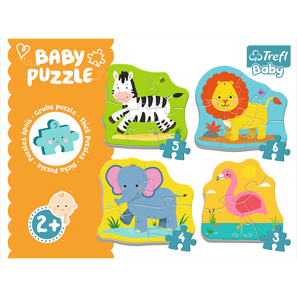 Trefl Baby Classic Puzzle - Animals on the Safari