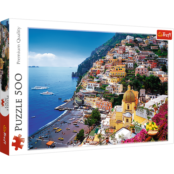 Trefl Red 500 Piece Jigsaw Puzzle - Positano, Italy / Fototeca