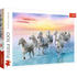 Trefl Red 500 Piece Puzzle - Galloping white horses