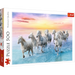 Trefl Red 500 Piece Puzzle - Galloping white horses