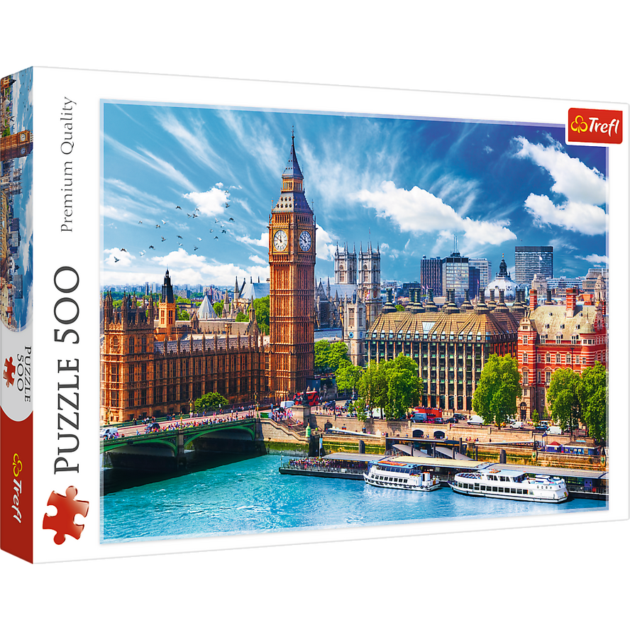 Trefl Red 500 Piece Puzzle -  Sunny day in London