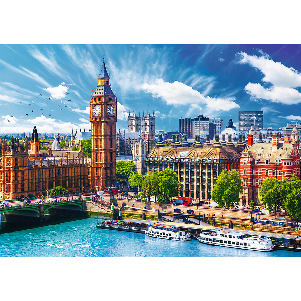 Trefl Red 500 Piece Puzzle -  Sunny day in London