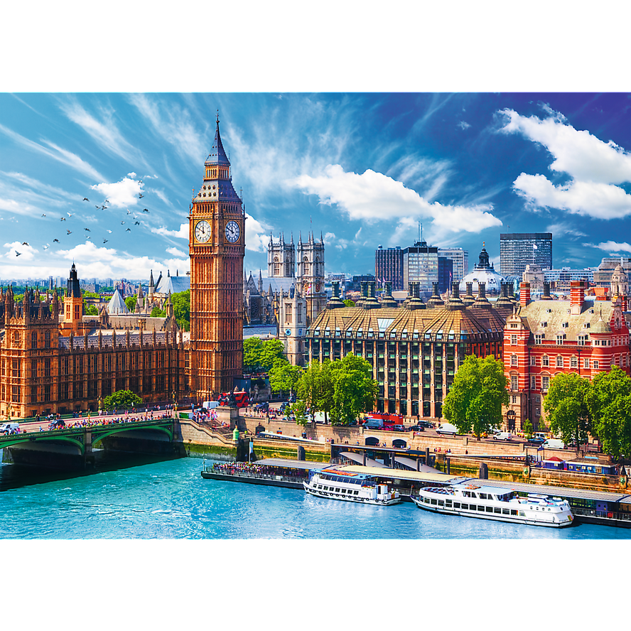 Trefl Red 500 Piece Puzzle -  Sunny day in London