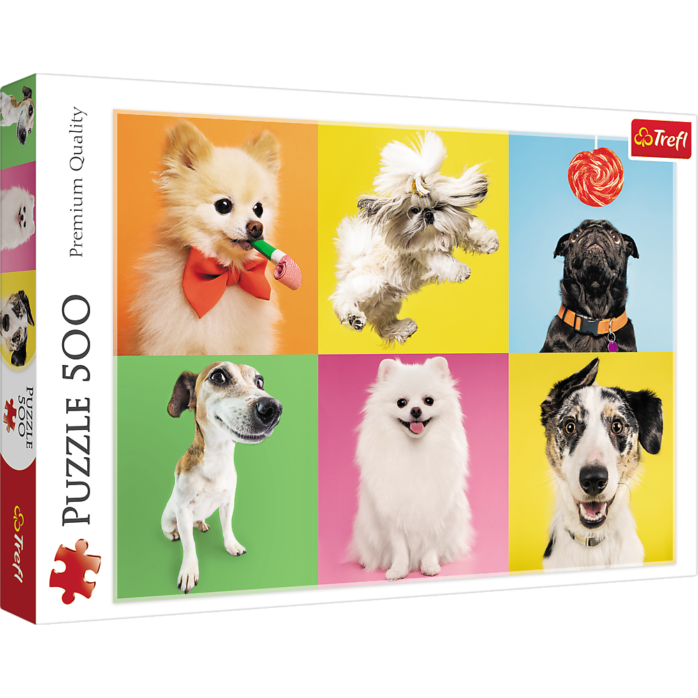 Trefl Red 500 Piece Puzzle - Dogs