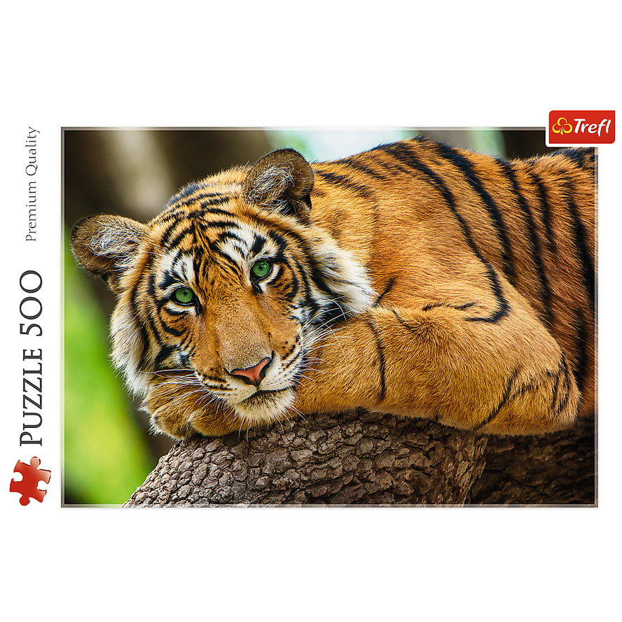 Trefl Red 500 Piece Puzzle - Tiger portrait