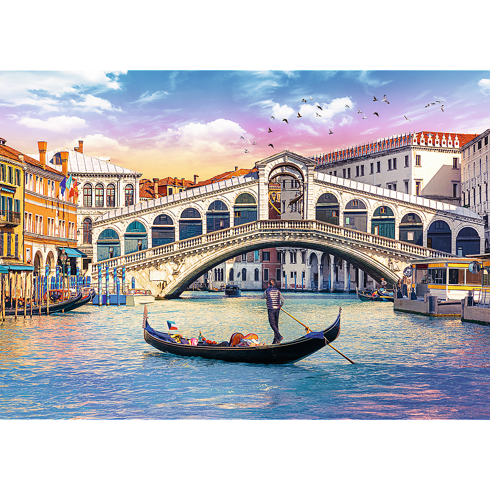 Trefl Red 500 Piece Puzzle - Rialto Bridge, Venice