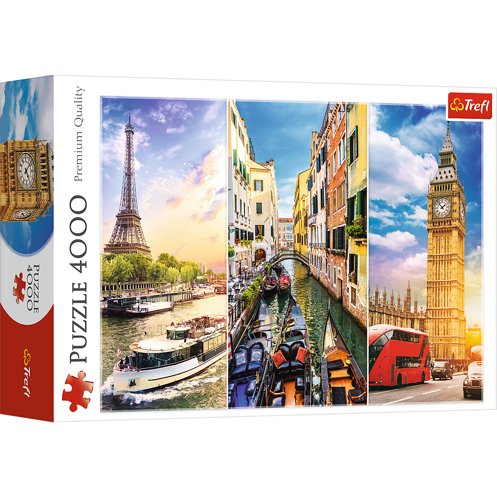 Trefl Red 4000 Piece Puzzle - Trip around Europe