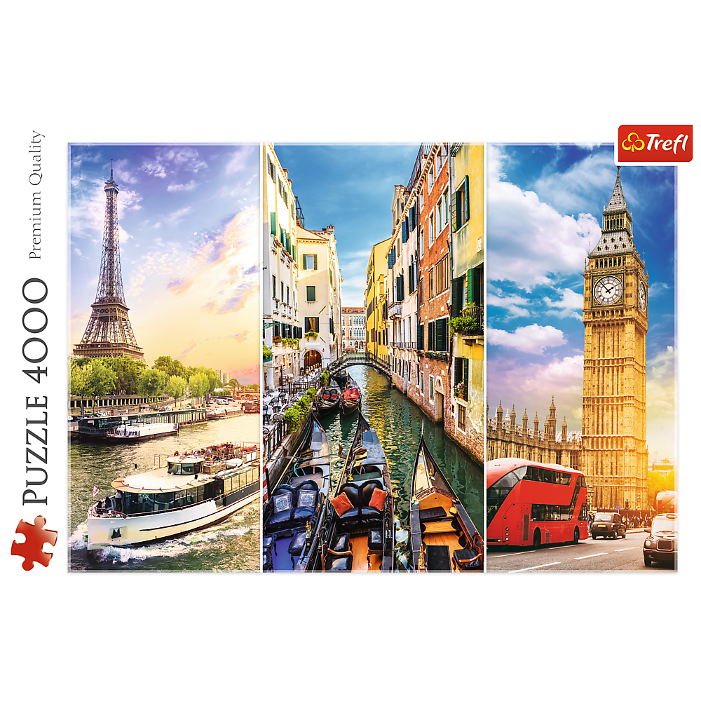 Trefl Red 4000 Piece Puzzle - Trip around Europe