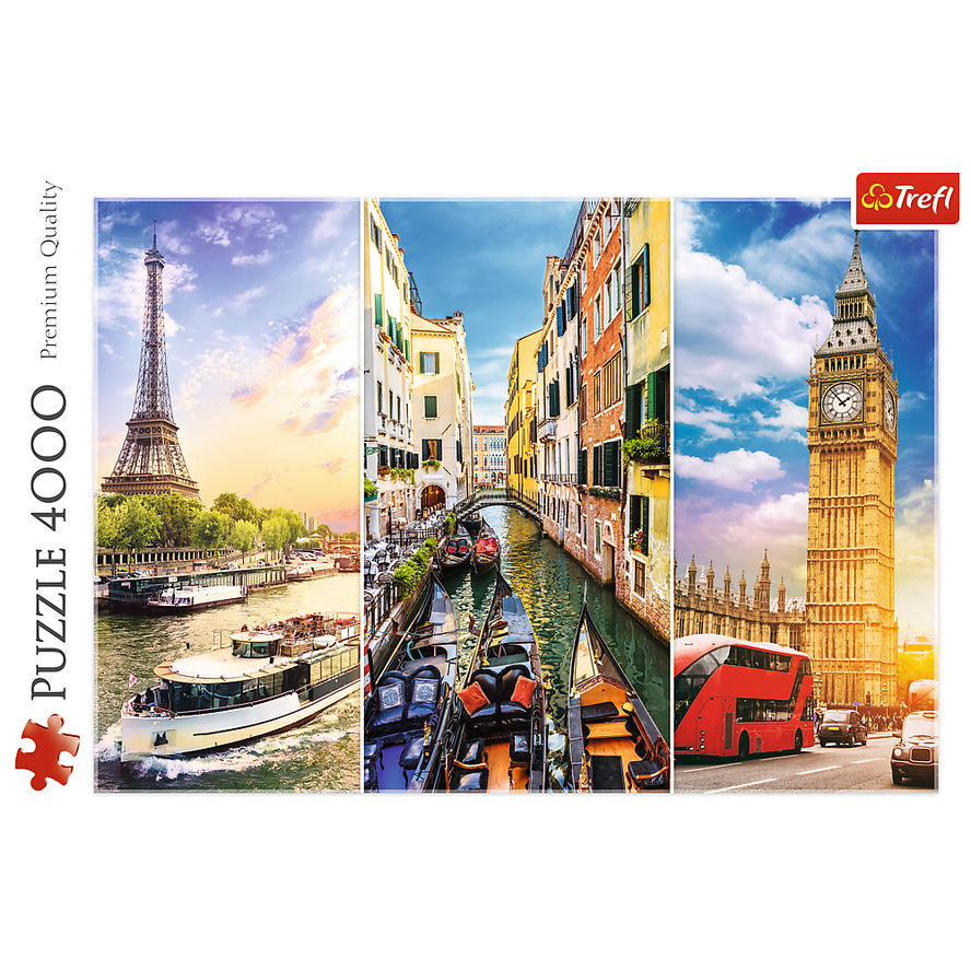 Trefl Red 4000 Piece Puzzle - Trip around Europe