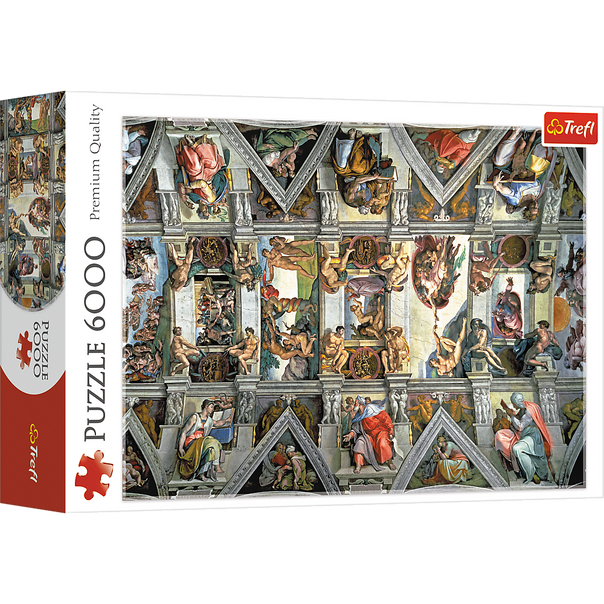 Trefl Red 6000 Piece Puzzle - Sistine Chapel ceiling / Bridgeman