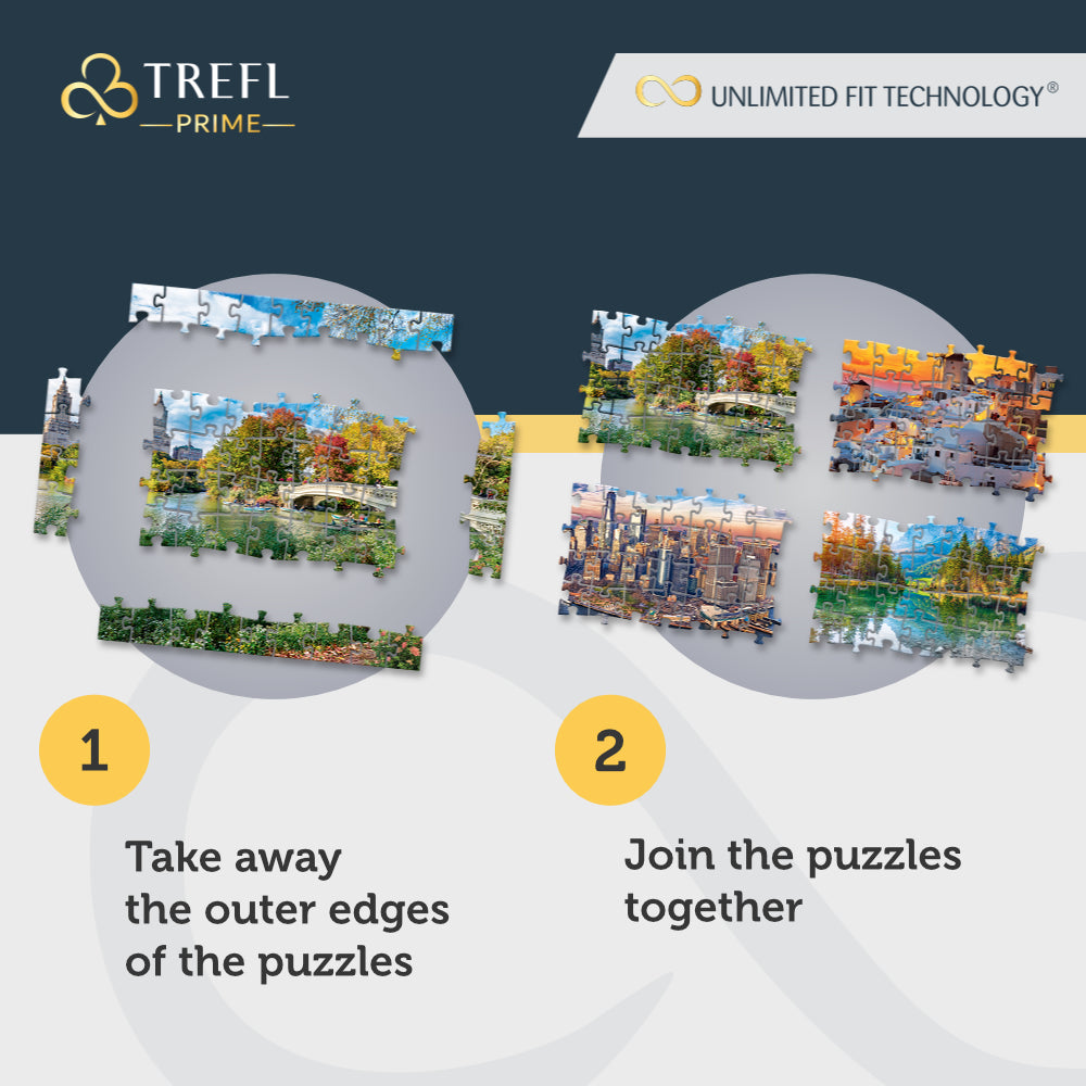 Trefl Prime 1500 Piece Puzzle - Aerial Mindblow: At the End of the Road