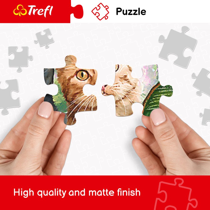 Trefl Red 1000 Piece Puzzle - 208 cats